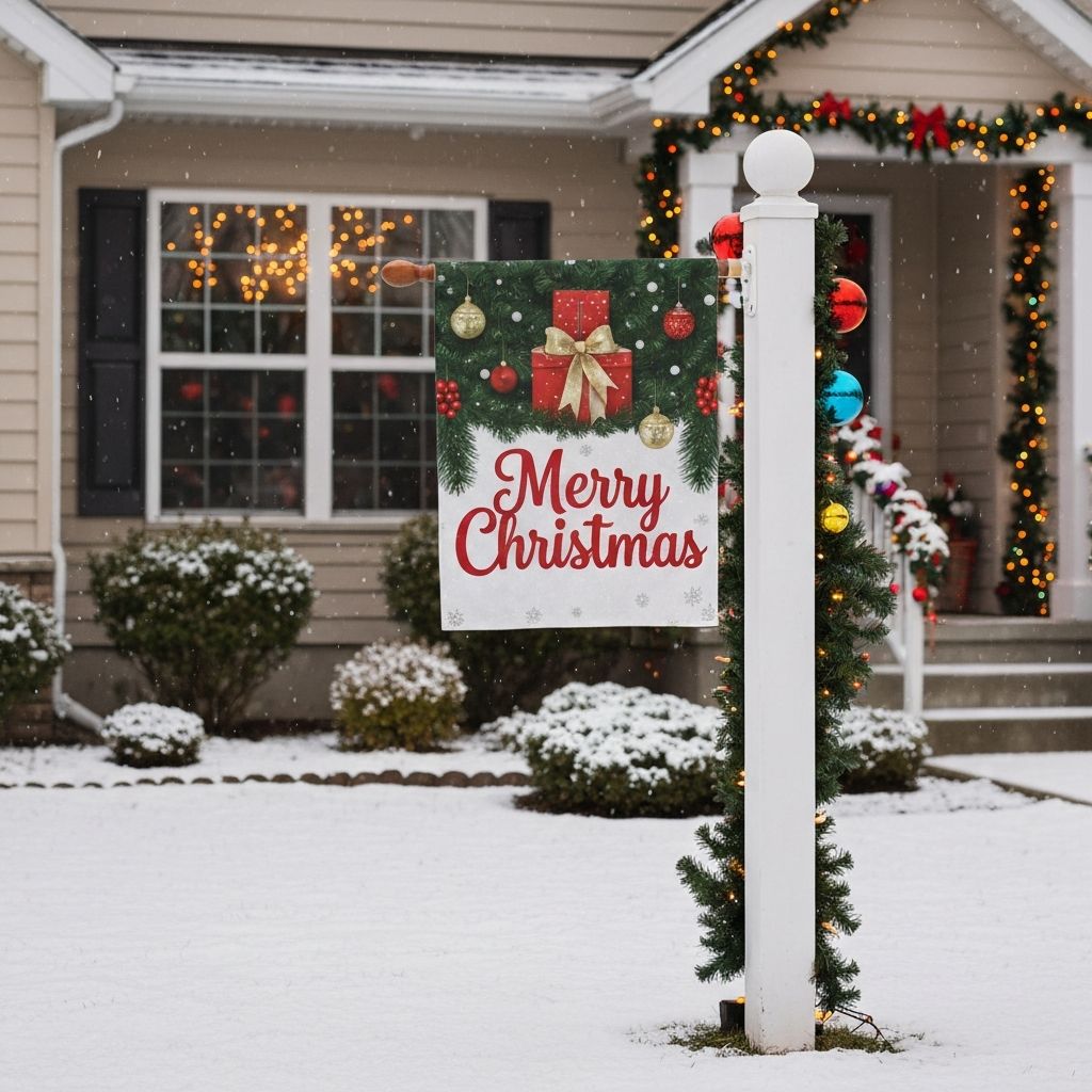 Holiday flag display