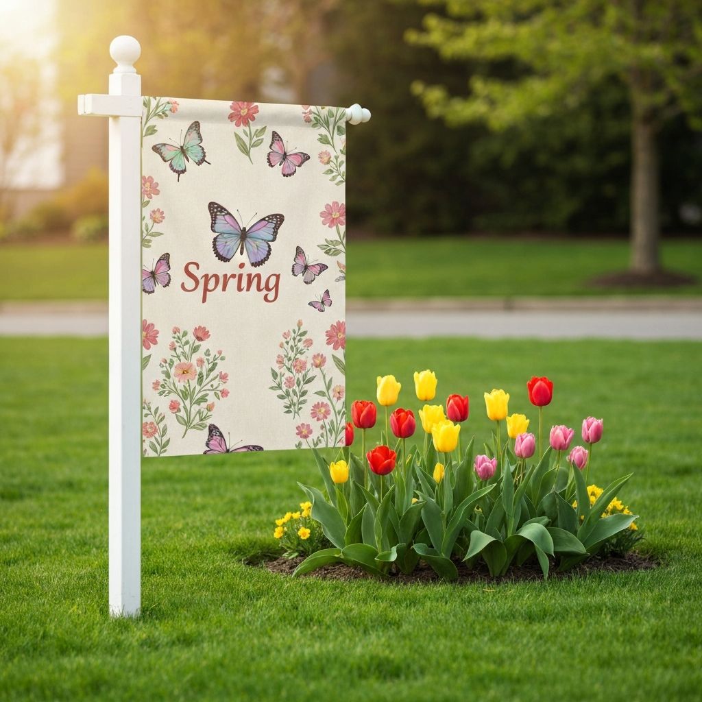 Spring seasonal flag